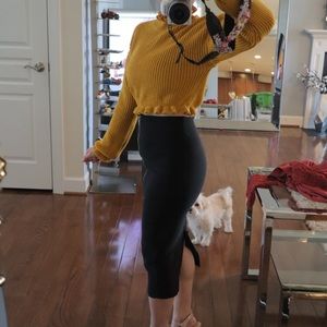 ASOS zipper midi skirt